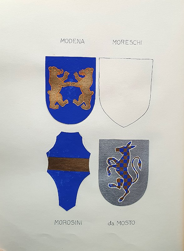 MODENA  MORESCHI  MOROSINI  da MOSTO