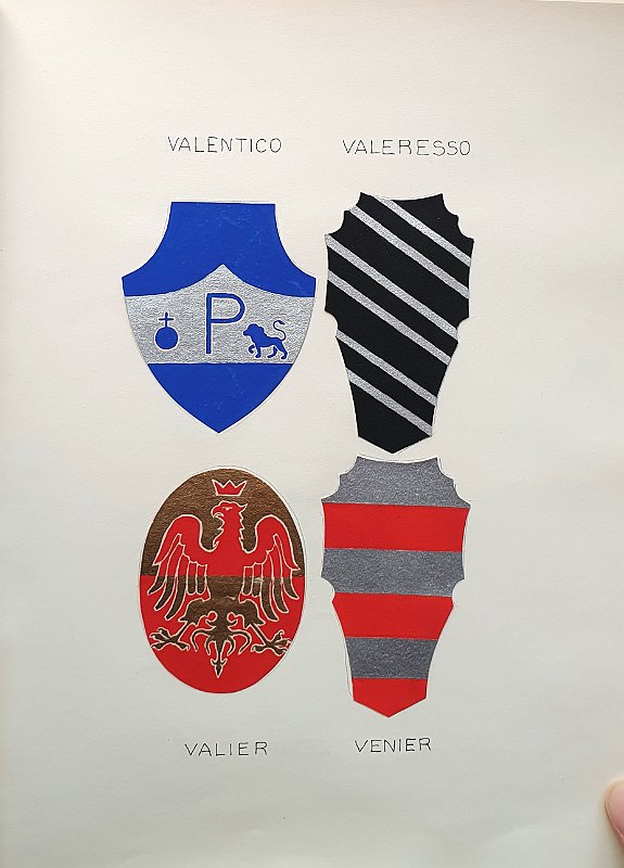 VALENTICO  VALERESSO  VALIER  VENIER