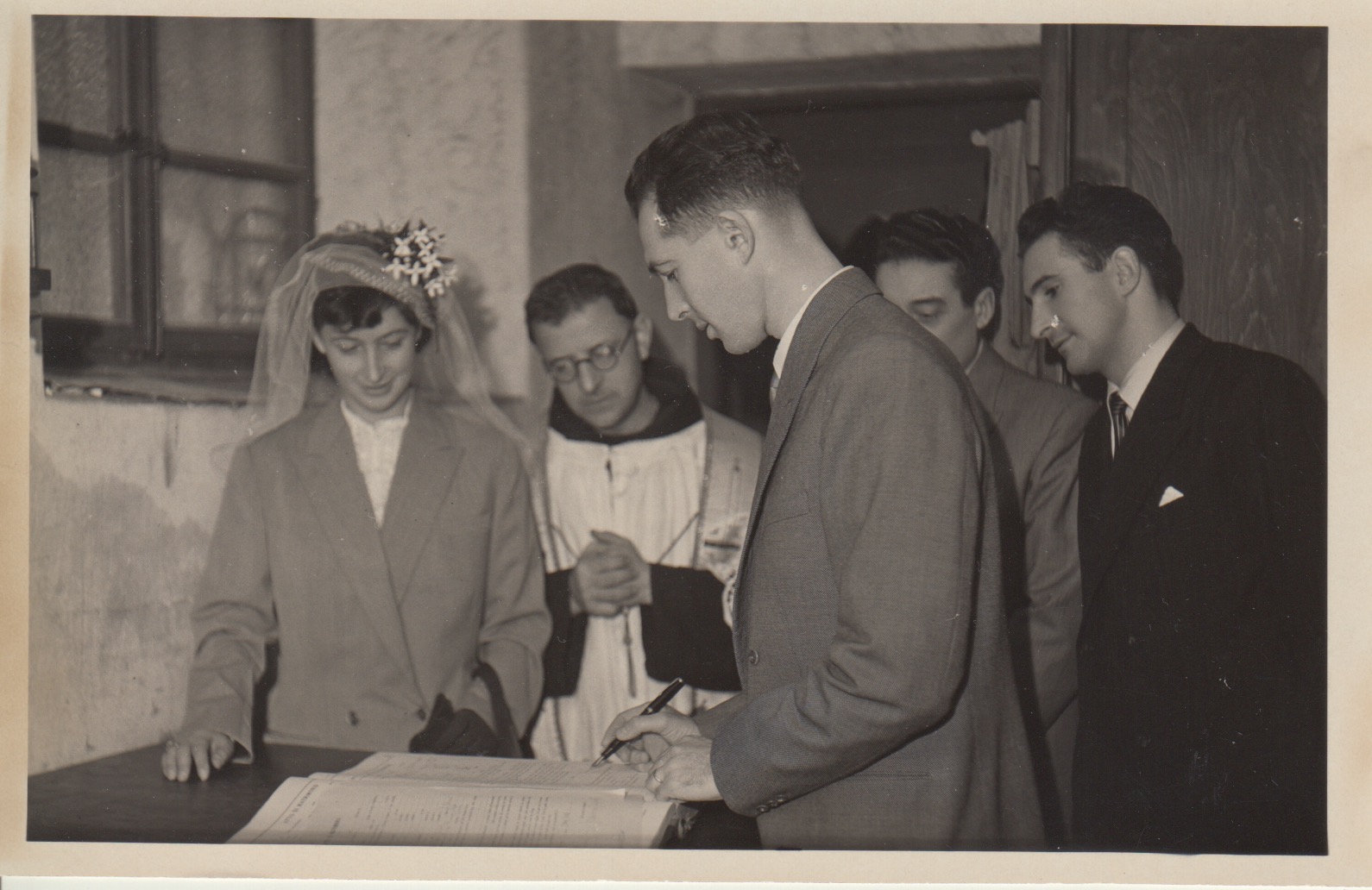 parenti - Bruna Lonzar e Aldo Cherini  26 novembre 1949