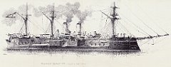 28-Kasemattschiff 'Tegetthoff' - 1878 - Corazzata a ridotto centrale 