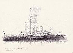 41-Linienschiff 'Kronprinz Herzherzog Rudolf' - 1889 