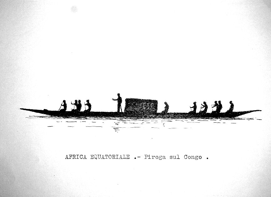 Africa Equatoriale - piroga sul Congo