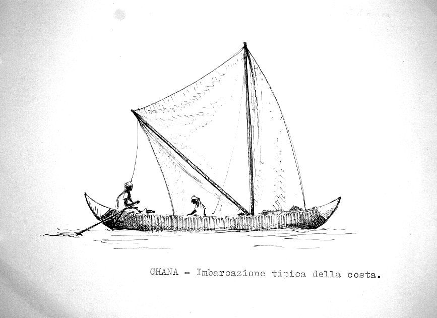 Ghana - imbarcazione tipica della costa