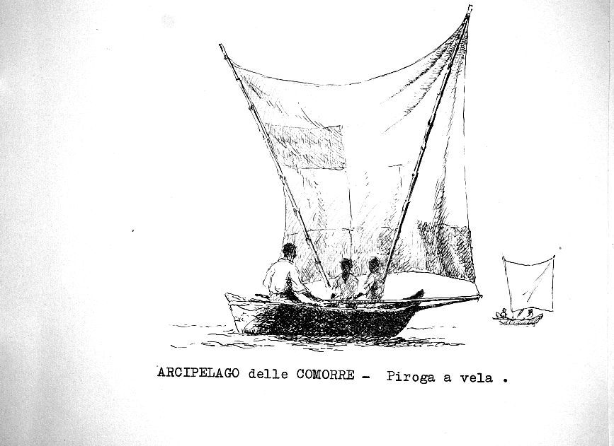Arcipelago delle Comore - piroga a vela