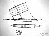  Piroga di Gorèe. Rilevata nel 1840