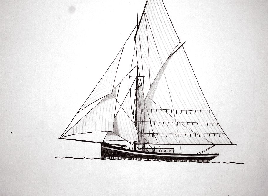 Yacht francese, 1883