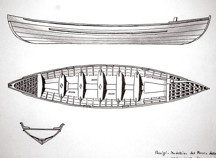 Parigi - modellino del Museo della Marina - baleniera da caccia
