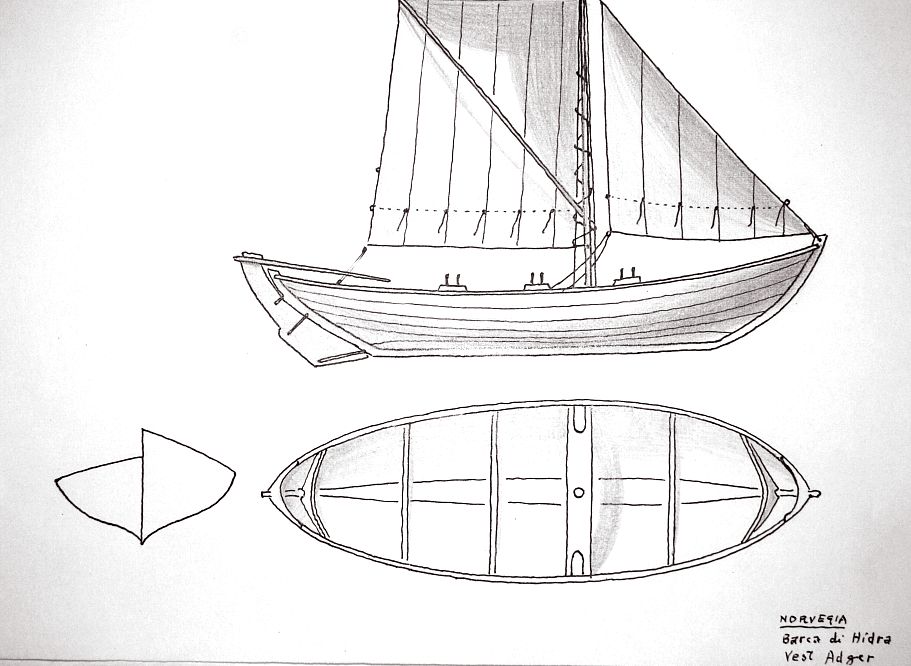 Norvegia - barca di Hidra Vest Adger
