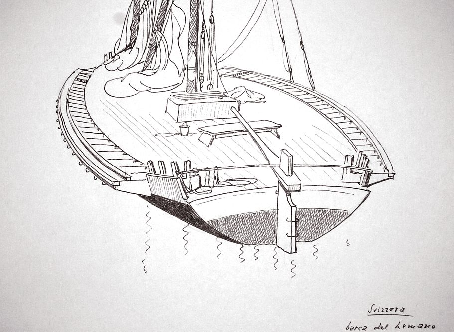 Svizzera - barca del Lemano restaurata