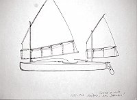  Austria - Alto Danubio (?) - Canoa a vela - 1886-1900