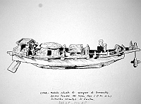  Cina - modello rituale di sampan di terracotta. Da una tomba del tardo Han (I sec. d.C.) - Suburbio orientale di Canton