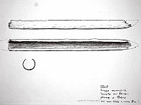  Italia - piroga monossile trovata nel Bacchiglione a Padova nel novembre del 1972. L 9 metri? Epoca romana?
