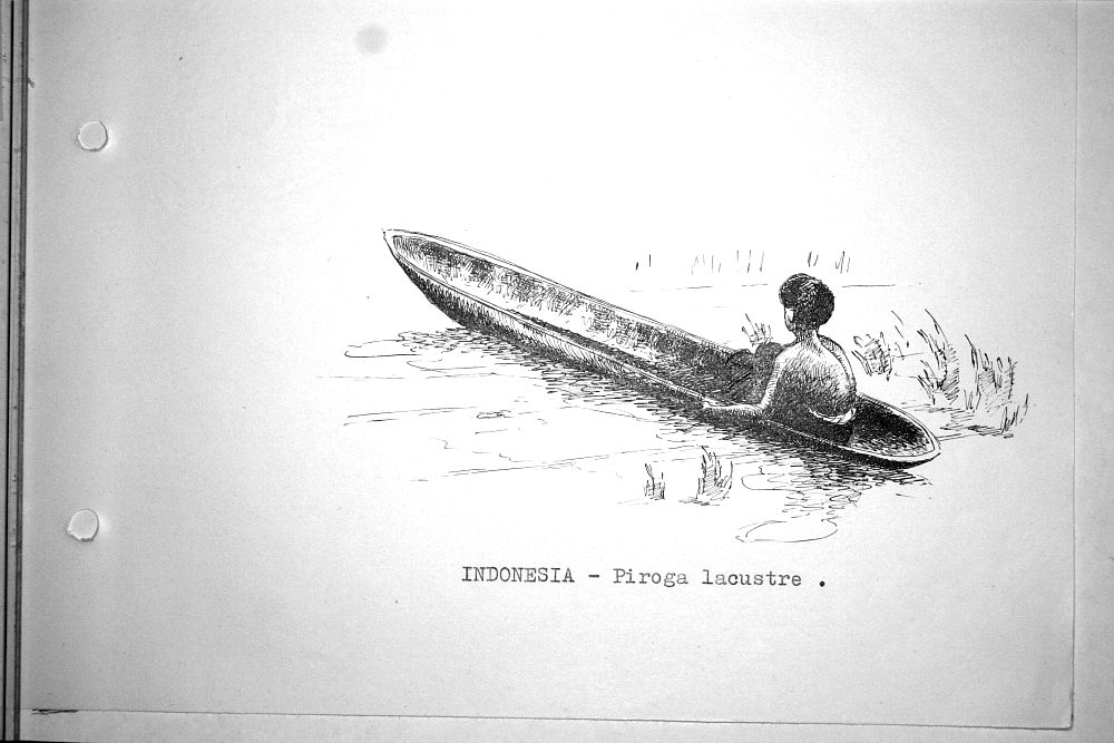 Indonesia - piroga lacustre