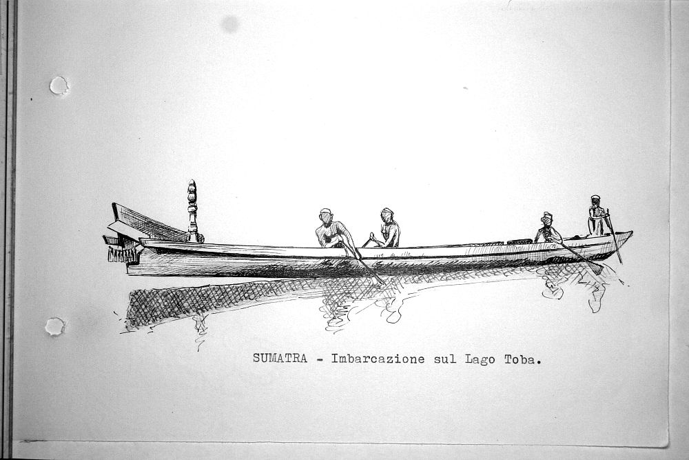 Sumatra - imbarcazione sul Lago Toba