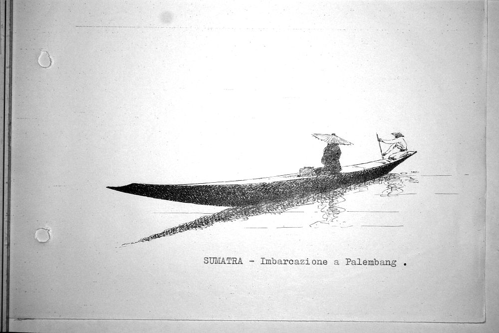 Sumatra - Imbarcazione a Palembang