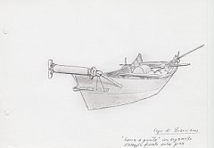 146-Lago di Bracciano - 'barca a punta' con un arganello d'alaggio fissato sulla prua 
