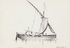 170-Barca romana sul Tevere - 1814 - da Baujean 