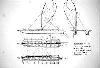  Nuova Guinea - Papuasia - doppia piroga a vela della tribu' Motu