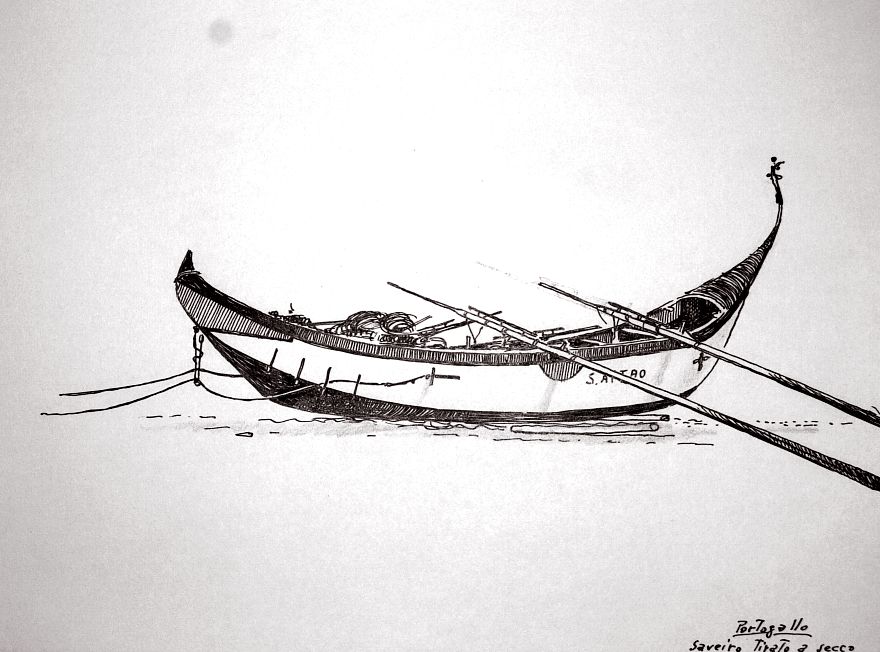 Portogallo - barco da arte xavega di S. Jacinto