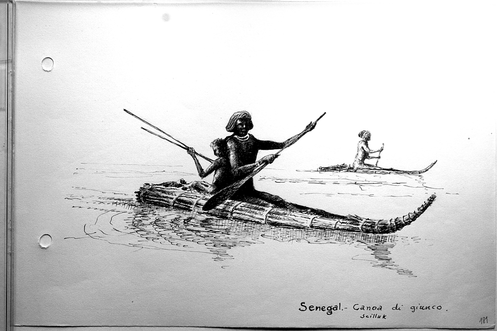 Senegal - canoa di giunco